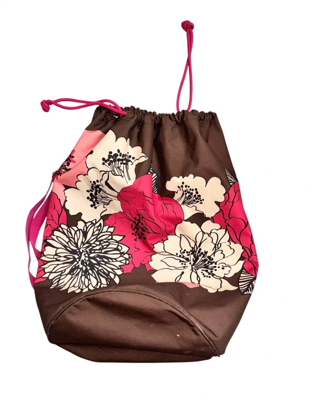 VERA BRADLEY X-Large MOCHA ROUGE Laundry duffle bag - college/campsdirty clothes